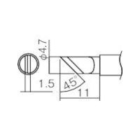 白光 こて先 KL型 T12-KL 1本(1個) 294-6106（直送品）