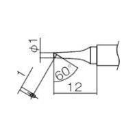 白光 こて先 1C型 T12-C1 1本(1個) 294-5878（直送品）