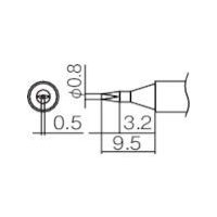 白光 こて先 0.8D型 T12-D08 1本(1個) 294-5941（直送品）
