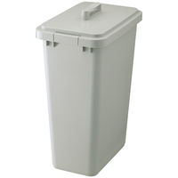 リス 角ペール 95L ゴミ箱 グレー 1個（90Lゴミ袋対応）シンプル 