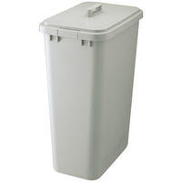 リス 角ペール 73L ゴミ箱 グレー 1個（70Lゴミ袋対応）シンプル
