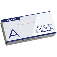 アマノ 標準タイムカードA 100枚入 5箱 Aカード 1セット（直送品
