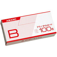 アマノ 標準タイムカード Aカード（月末締め/15日締め） 1箱（100枚入 
