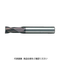 三菱マテリアル 三菱K 2枚刃バイオレット ハイススクエアエンドミルショット刃長(S)4mm VA2SSD0400 1本 107-8542（直送品）