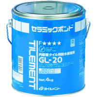 タイルメント TILEMENT タイル用接着剤 GLー20 4kg 30100040 1缶 366-8126（直送品）