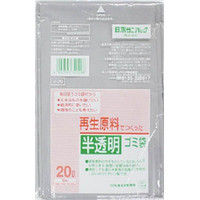 使用不可日本サニパック サニパック Vー29 再生原料使用 雑色半透明ゴミ袋20L 10枚 V-29-GY 1袋(10枚) 303-7444（直送品）