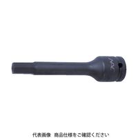 長堀工業 ナック ヘキサゴンレンチソケット ロングタイプ 差込角12.7x対辺10mmx100L 410C100 1個 296-2811（直送品）