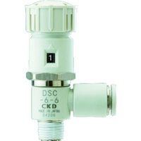CKD ダイヤル付スピードコントローラ DSC-6-6 1個 376-8619（直送品）
