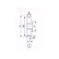 エバオン EVN ブッシングプーリー SPZ 112mm 溝数1 SPZ112-1 1個 380-6693（直送品）