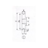 エバオン EVN ブッシングプーリー SPB 190mm 溝数1 SPB190-1 1個 380-6260（直送品）