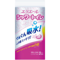 トイレットペーパー 12ロール入 パルプ ダブル 23m エリエールシャワートイレットティシュー（ピンク） 1パック（12ロール入） 大王製紙