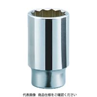 京都機械工具 KTC 19.0sq.ディープソケット(十二角) 23mm B45-23 1個 383-4204（直送品）