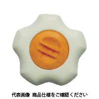三星産業貿易 三星 フィットノブ M8 本体/白 キャップ/橙 (5個入り) FIT-W-M8-O-5P 1袋(5個) 381-6851（直送品）