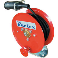 中発販売 Reelex 手動巻アースリール 2.0SQ×10m 50Aアースクリップ付 ER-7210M 1台(1個) 375-4197（直送品）