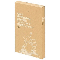【アウトレット】乳白半透明ゴミ袋エコノミータイプ　LD　45L　1ケース（600枚：100枚入×6箱）　アスクル