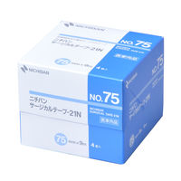 ニチバン　サージカルテープ-21N　75mm×9m　No.75　1箱（4巻入）　（取寄品）