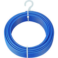 トラスコ中山 TRUSCO メッキ付ワイヤーロープ PVC被覆タイプ Φ4(6)mmX20m CWP-4S20 1巻 213-4942（直送品）