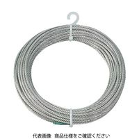 トラスコ中山 TRUSCO ステンレスワイヤロープ Φ6.0mmX10m CWS-6S10 1巻