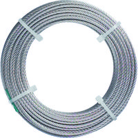 トラスコ中山 TRUSCO ステンレスワイヤロープ ナイロン被覆 Φ1.5(2.0)X20m CWC-15S20 1巻 213-4764（直送品）