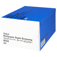 【国産】マルチペーパー　スーパーエコノミー限定品　A4 1箱（5000枚）　アスクル FSC認証