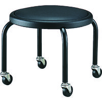 トラスコ中山 TRUSCO 作業用チェア Φ360XH330 キャスター付 VR-2N 1脚 289-0101（直送品）