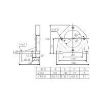 ダイキン工業(DAIKIN) ピストンポンプ用フート V8M-10 1個 364-9881（直送品）