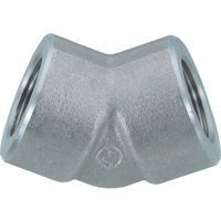 フジトク 45°高圧エルボ 45E 32A 炭素鋼 ねじ込み 45E-PT-32A 1個 226-6351（直送品）
