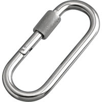 水本機械製作所 水本 ステンレス プチカラビナ(環付) 線径6mm 長さ65mm B-2108 1個 378-9420（直送品）