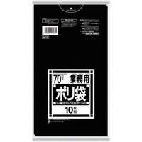 日本サニパック 業務用 ポリ袋 黒 70L Ｎシリーズ N-72-BK 375-4766（10枚入）