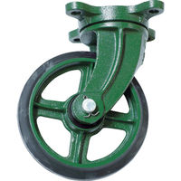 トラスコ中山 TRUSCO 鋼鉄製運搬車用 鋳物金具自在キャスターφ200ゴム車 TAJ-200 1個 389-9446（直送品）