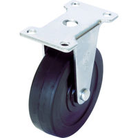 ユーエイ プレート式 固定 キャスター ゴム 車輪径125mm Eタイプ ER型 取付寸法82×40 ER-125RH 1個（直送品）