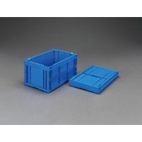 エスコ 530x366x320mm/48.0L 折畳コンテナ(青/2個) EA506A-6 1組(2個)（直送品）