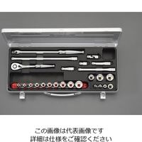 エスコ 3/8”DR ソケットレンチセット EA617BH-100 1組(1セット)（直送品）