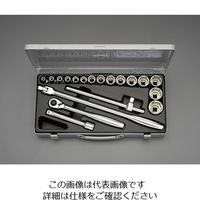 エスコ（esco） 1/2”DR ソケットレンチセット 1セット EA617BR-2（直送品）