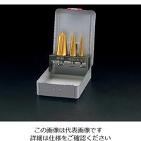 エスコ 4ー30mm ステップドリル(3本組・HSS チタンコーティング) EA825GA 1組（直送品）