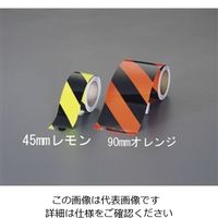 エスコ 90mmx5m トラテープ(蛍光 黒/橙) EA983F-90R 1巻（直送品）