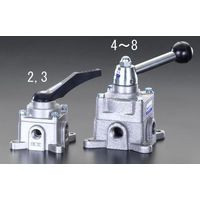 エスコ Rc 1/4” 四方向手動切替バルブ EA153EA-2 1個（直送品）