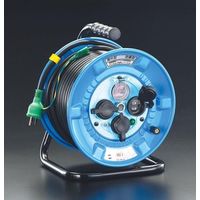 エスコ（esco） AC125V/22A/30m コードリール（防雨型/ブレーカー付） 1個 EA815FA-3（直送品）