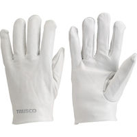 トラスコ中山 袖なし革手袋　クレスト牛革製　フリーサイズ　ホワイト TYK-KW 1双 253-8415