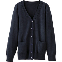 【アウトレット】カーディガン（ポケット付）　ネイビー　M　SFA-1216M　1枚