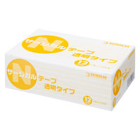 大和漢　ダイワカンサージカルテーププラスチック透明　12mm×9m　4021290　1箱（24巻入）