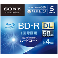 SONY ソニー　録画用BD-R（ブルーレイディスク）　DL　5BNR2VGPS4　1パック（5枚入）