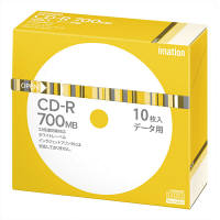 イメーション　CDR700MB　5mmケース　開封簡易パッケージ　CDR80BWB10PIM-AS　1パック（10枚入）