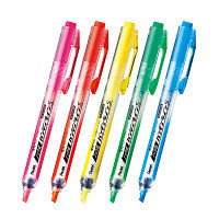 ぺんてる 蛍光ペン ノック式ハンディラインS 3色セット SXNS15-3 1