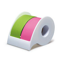 【強粘着】 ポストイット 全面粘着 ロールふせん本体 25mm幅×10m ローズ&ライム 1パック(1個入)  スリーエム SSR-25PG