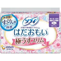ナプキン　特に多い日の昼用　羽つき　26cm　スリム　ソフィ　はだおもい　極うすスリム　1個（19枚入）　ユニ・チャーム
