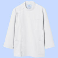 住商モンブラン メンズケーシー（8分袖 医務衣） ホワイト S 72-701（直送品）