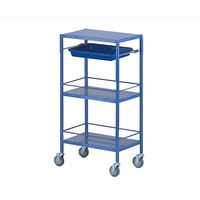 アズワン カラフル回診車(ミニ)3段 ブルー 470×320×915mm NCCM-3HBL 1台 8-8638-05（直送品）
