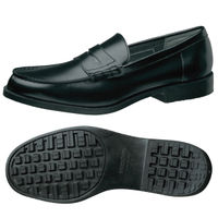 ミドリ安全 作業靴 耐滑 ローファータイプ H950M 先芯なし 24.0cm ブラック 2125062007 1足（直送品）