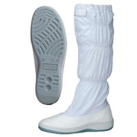 ミドリ安全 作業靴 静電 ブーツ SU571 先芯なし 24.5cm ホワイト 2100108008 1足（直送品）
